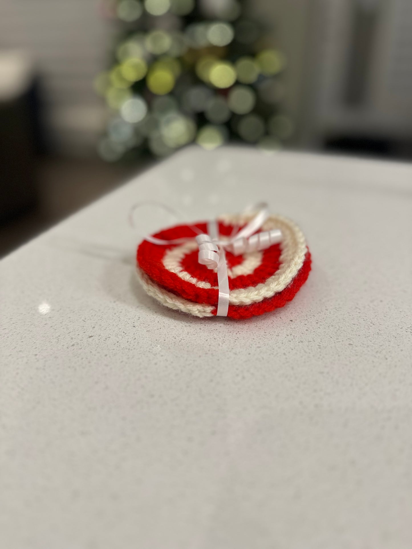 Candy Cane Swirl Coasters (Set of 2)