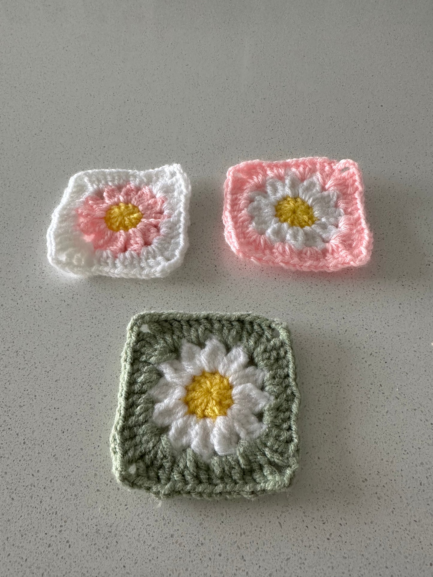 Flower Design Coasters (Set of 3)